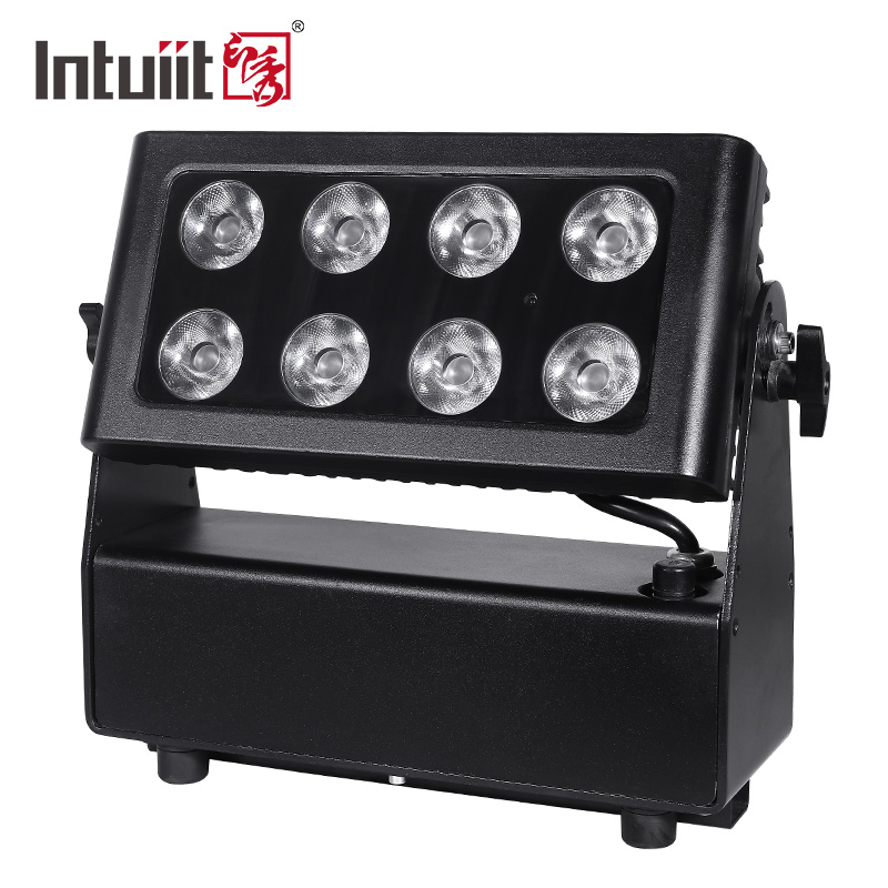 Waterproof Battery Powered Wireless City Color Wash lighting 8*10W RGBW Led stage lights | DC-100P