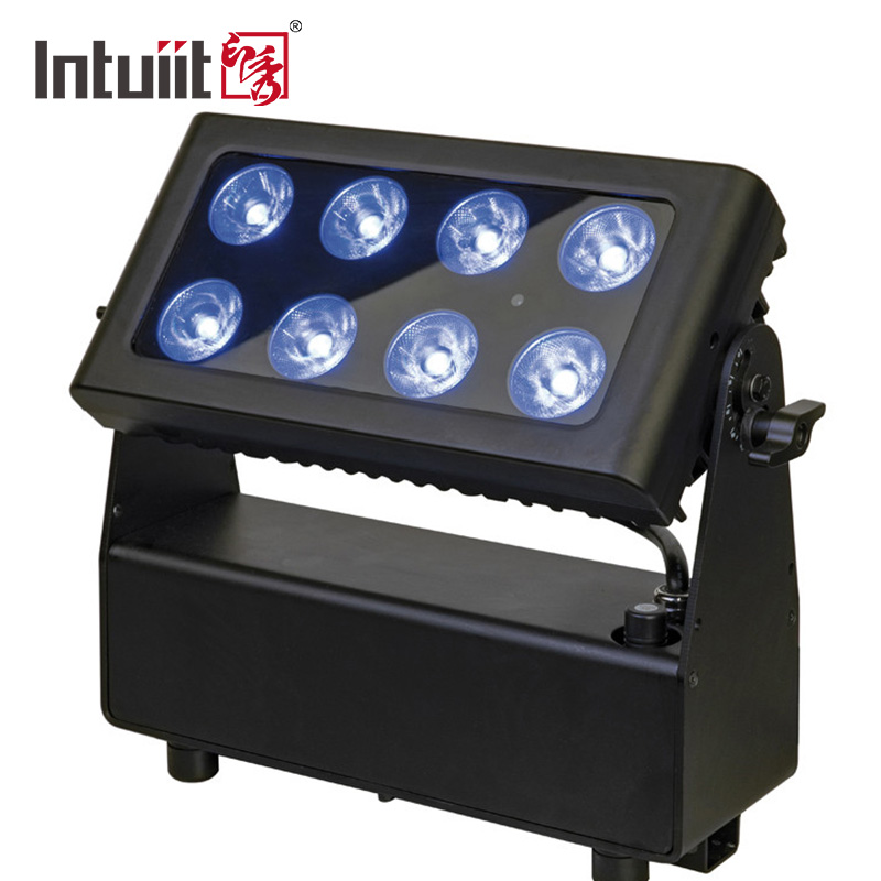Stage Light RGBW 8*15W 4-in-1 dmx IP65 Waterproof Battery Powered LED wall washer City Color Lights